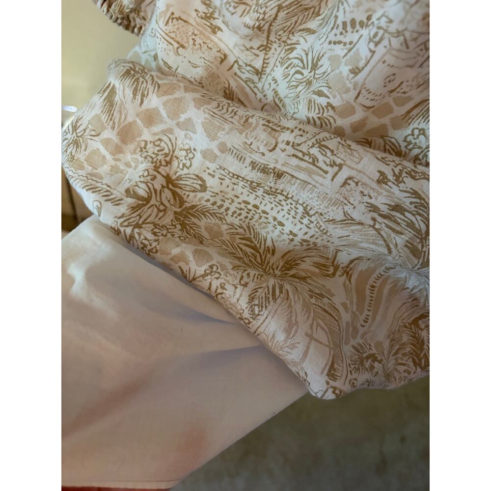 LILLY PULITZER Abralynn 100% Linen Shirtdress Sand Bar Palm Beach Paradise 12 - Picture 6 of 15